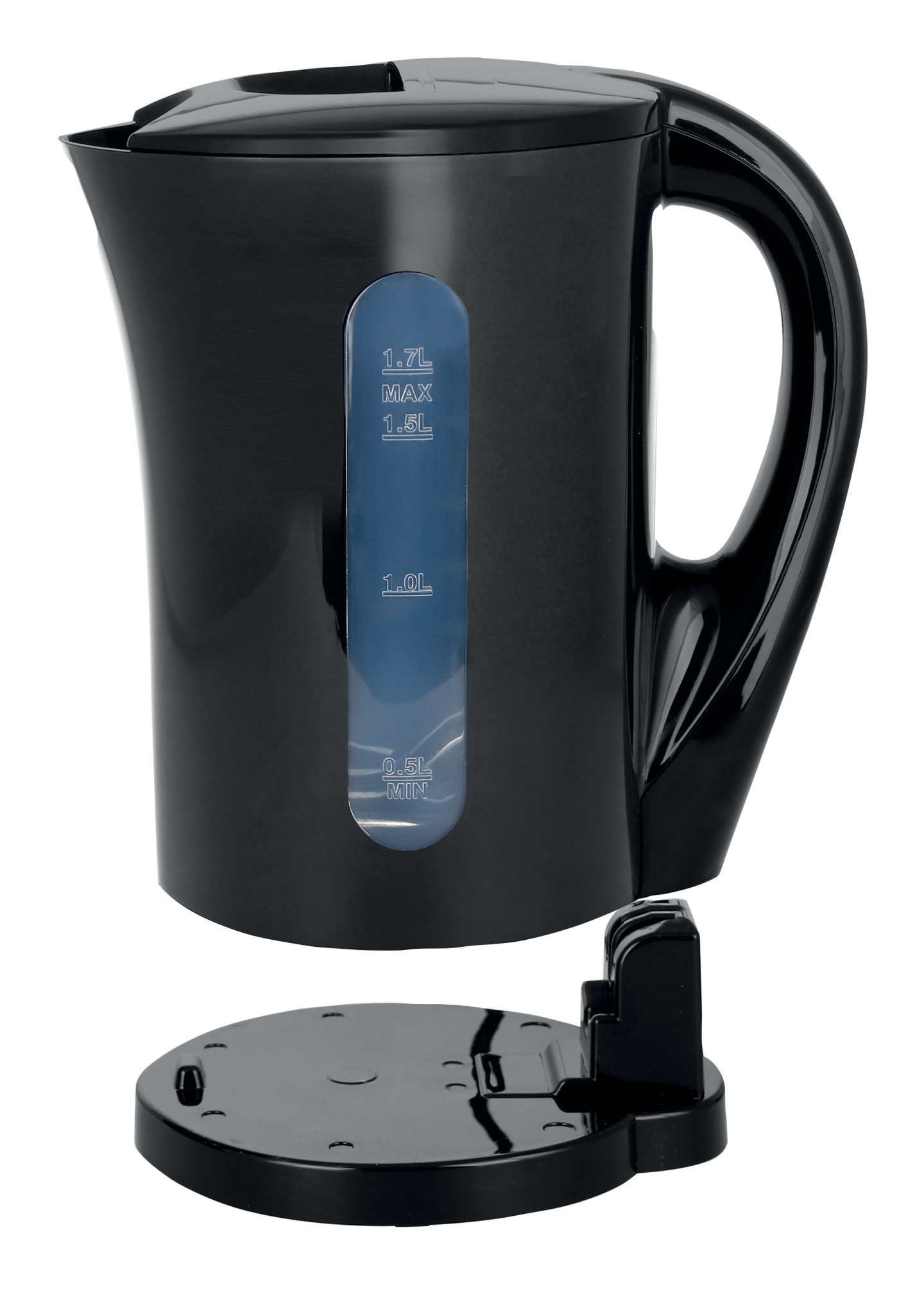 VATTENKOKARE EMERIO 1,7L SVART, WK-123483