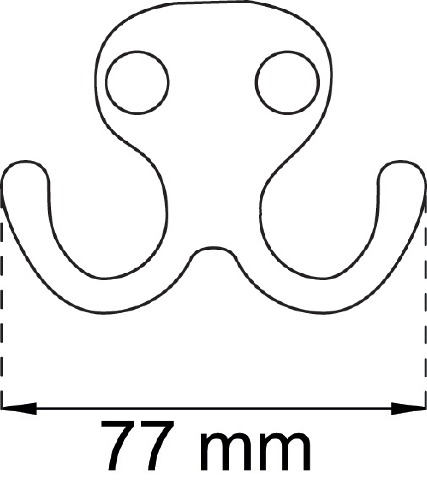 KLÄDKROK 77 BORSTAD KROM SB BÅREBO