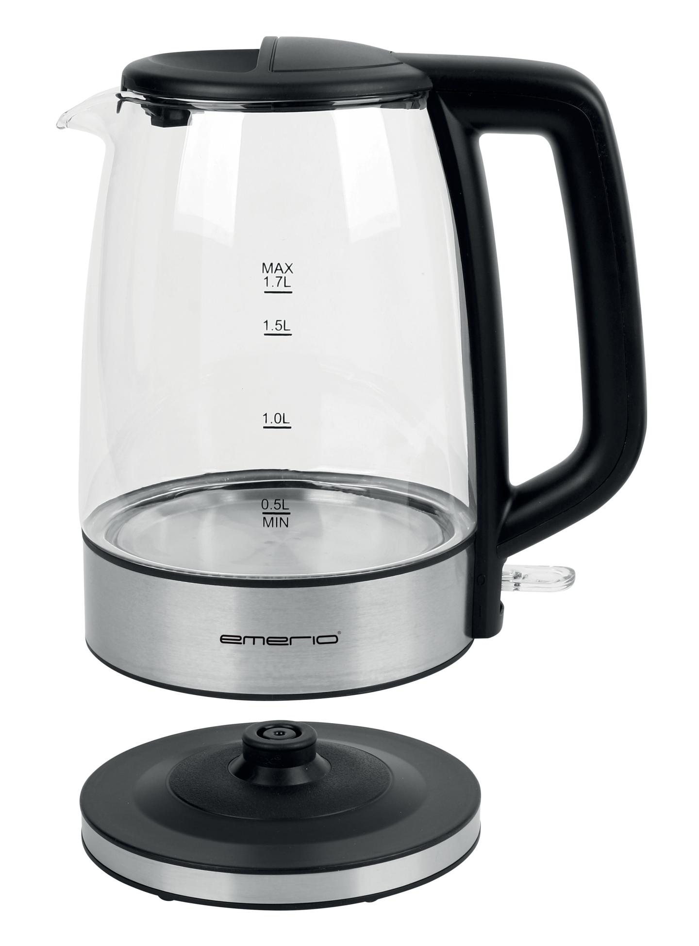 VATTENKOKARE EMERIO GLAS 1,7L