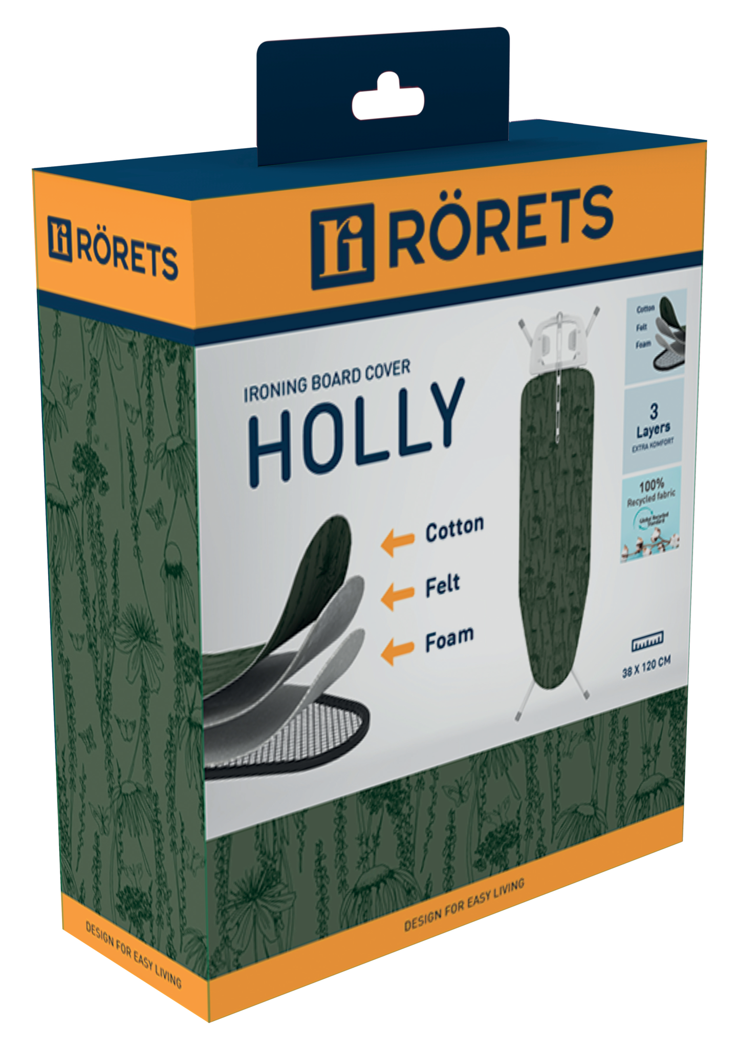 STRYKBORDSÖVERDRAG RÖRETS HOLLY, 38X120