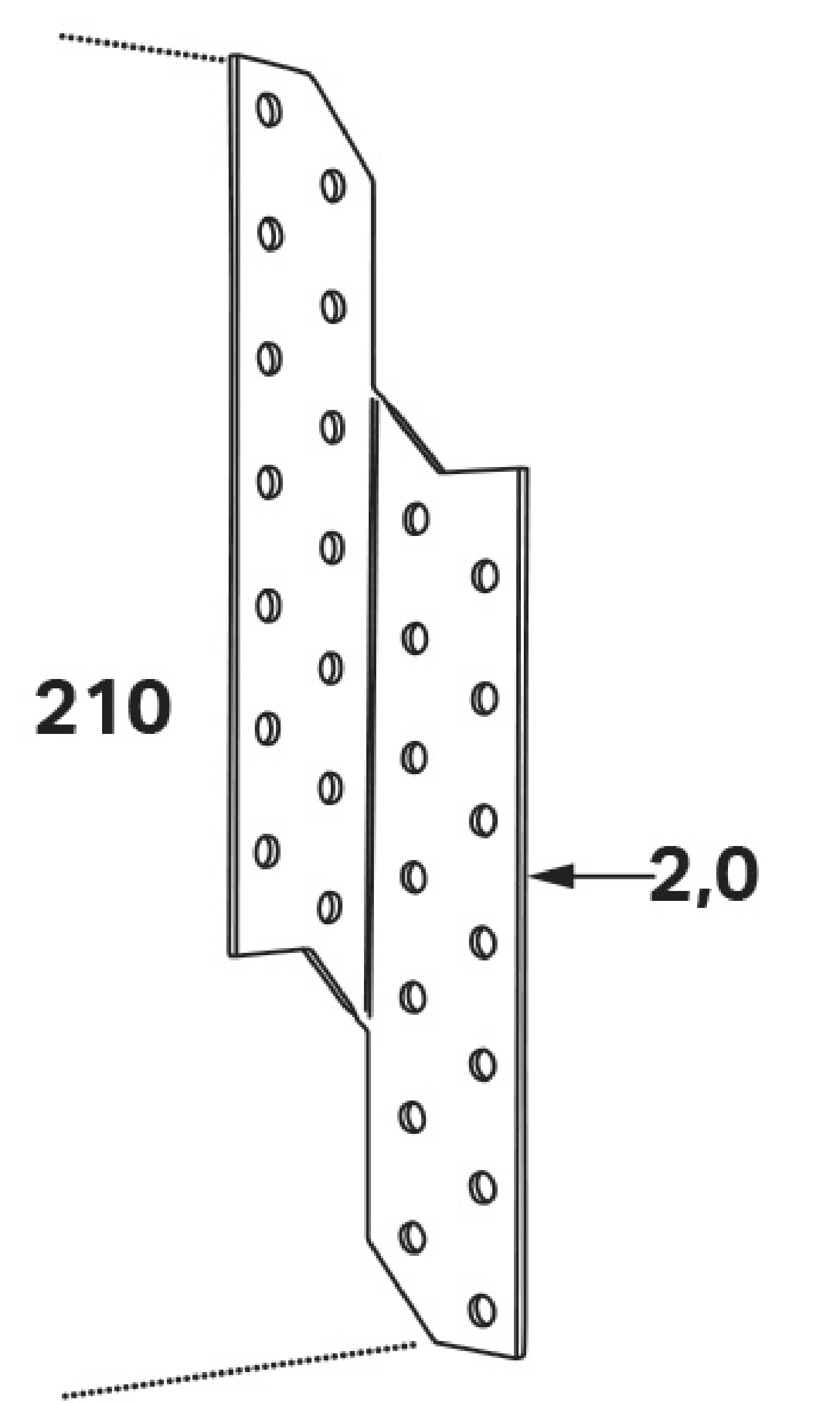 TAKÅSFÄSTE RRF 210X2 HÖ