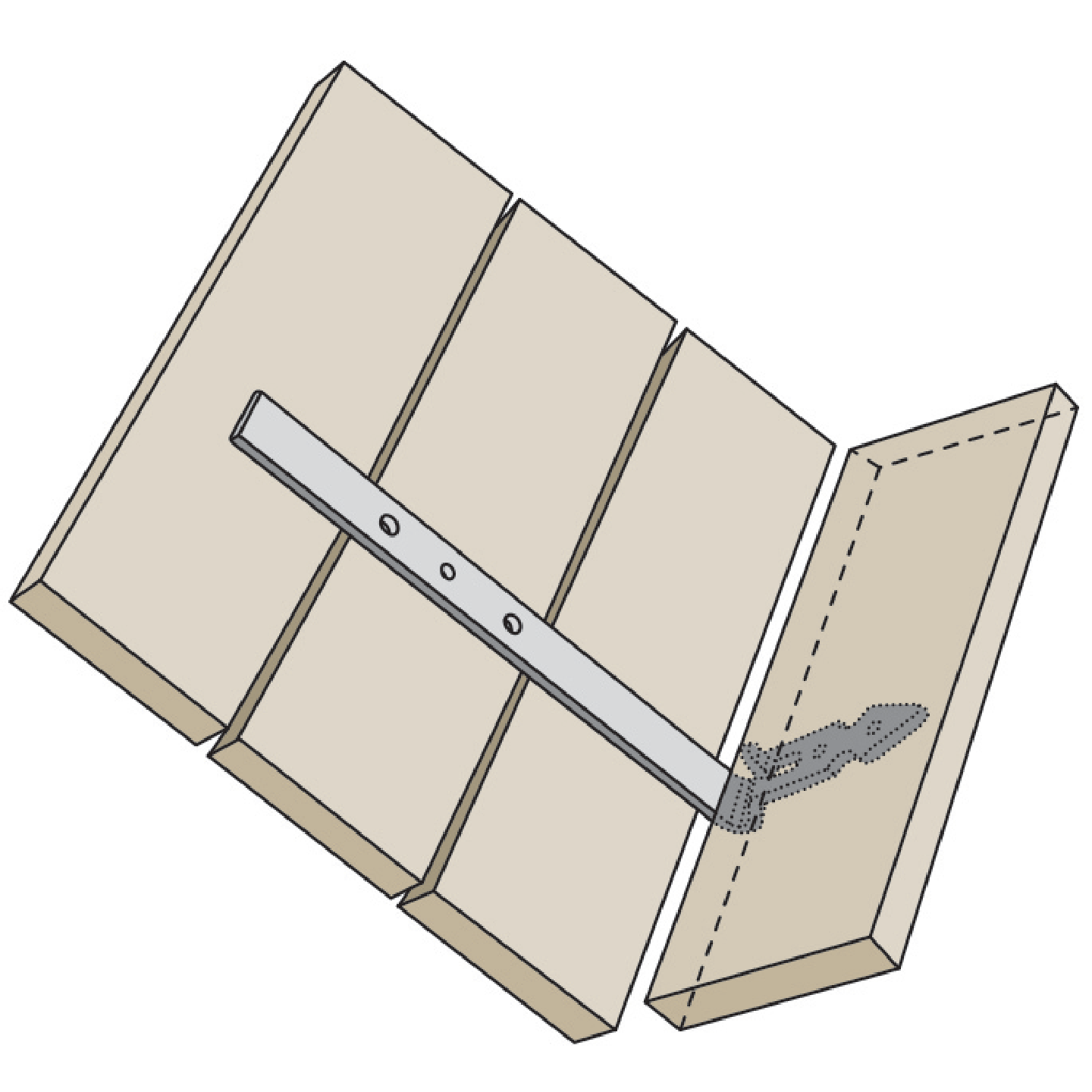 TORVTAKSKROK 120X280MM SVART VARMFÖRZINKAD
