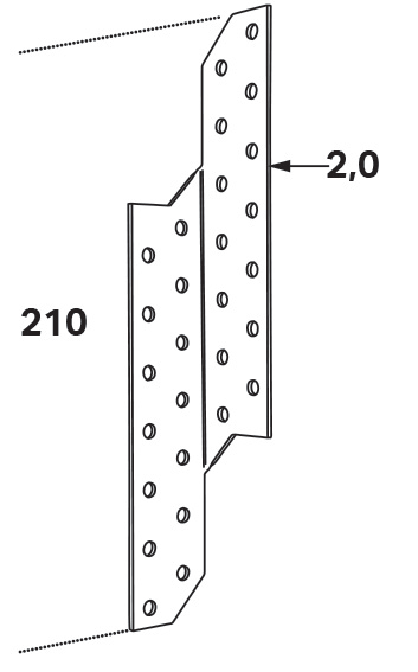 TAKÅSFÄSTE RRF 210X2 VÄ