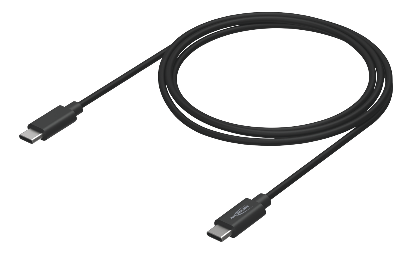 LADDKABEL ANSMANN USB C USB C SVART 1,2M
