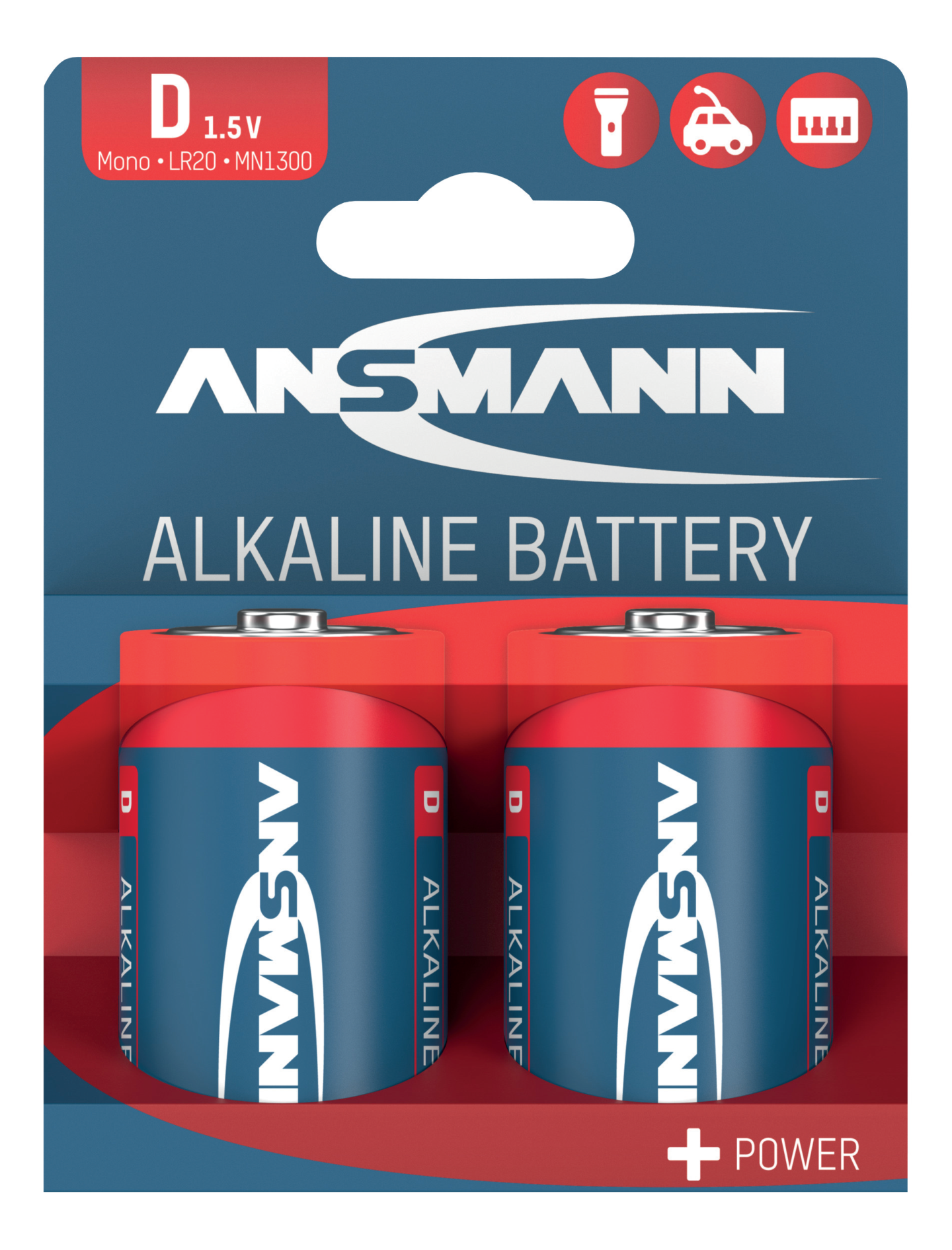 BATTERI ANSMANN D/LR20 1,5V 2ST