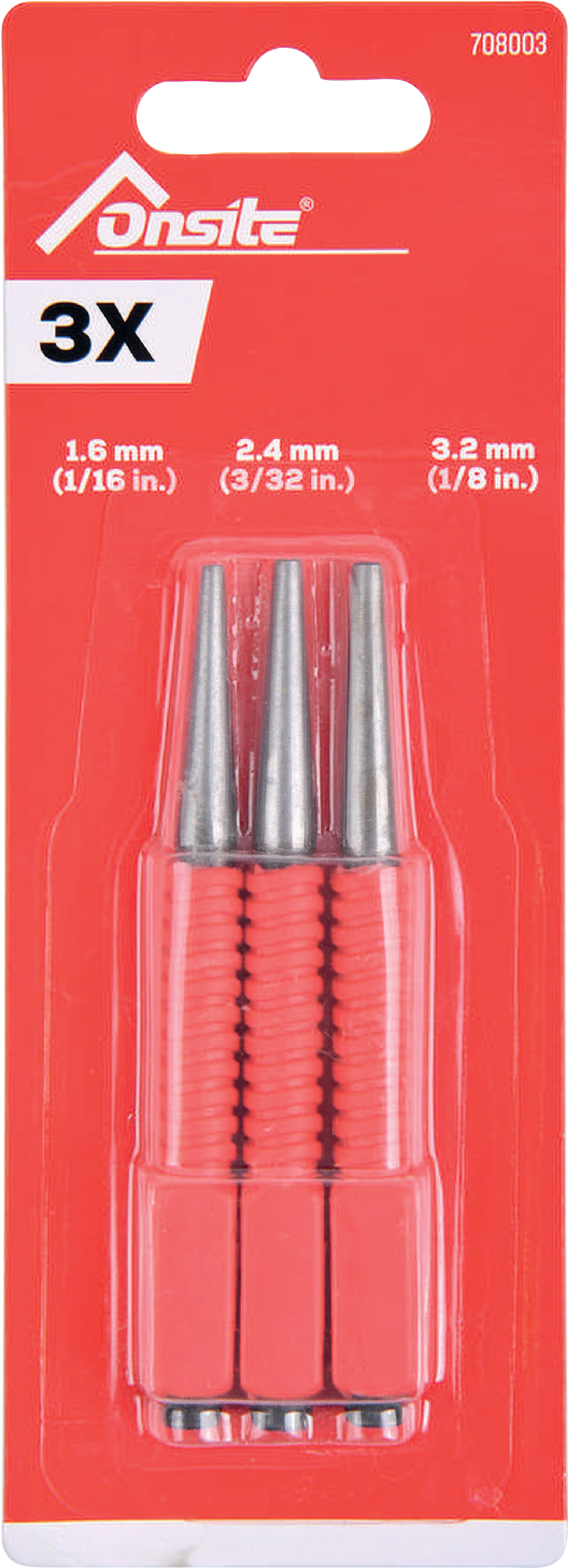 SPIKDRIVARSET ONSITE 1,6 2,4 3,2MM