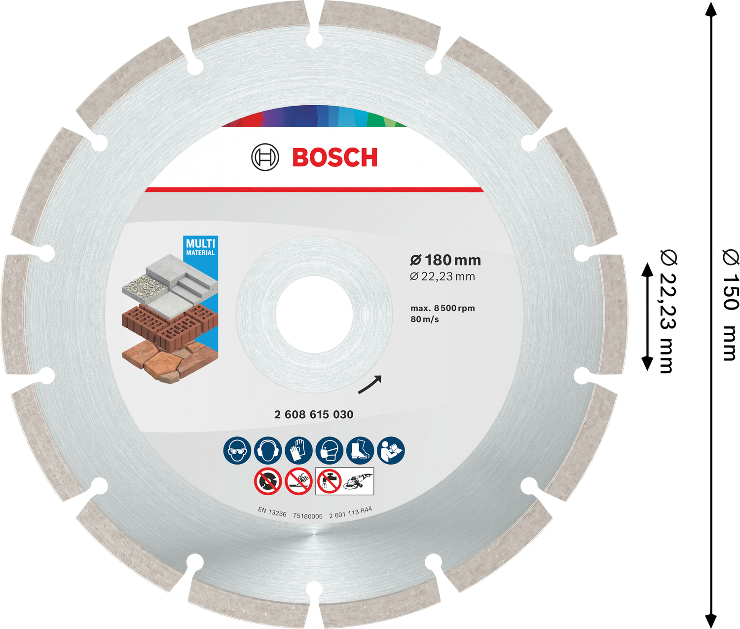 DIAMANTSKIVA ECO UNIVERSAL 180X22,25MM