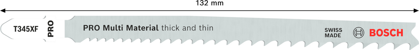 STICKSÅGBLAD BOSCH T345XF PROG 25ST