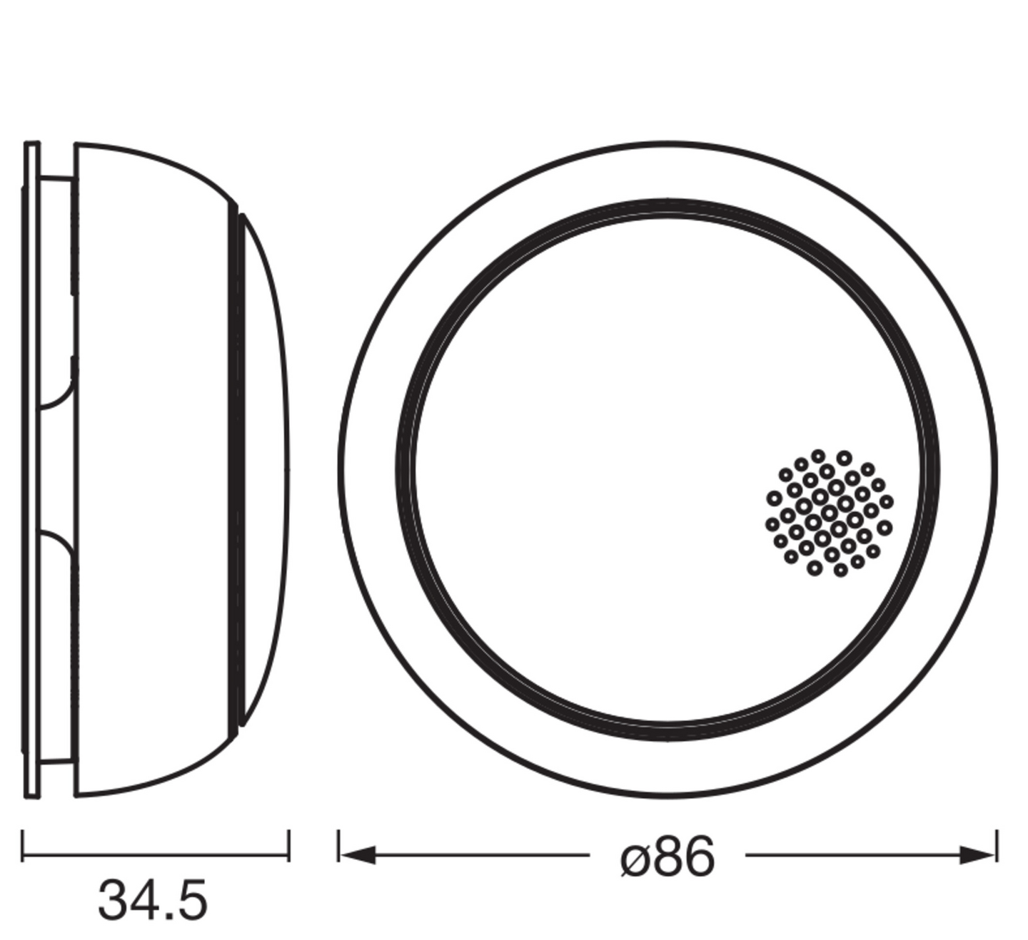 Savunilmaisin OSRAM SMART+ WiFi Smoke Detector valkoinen