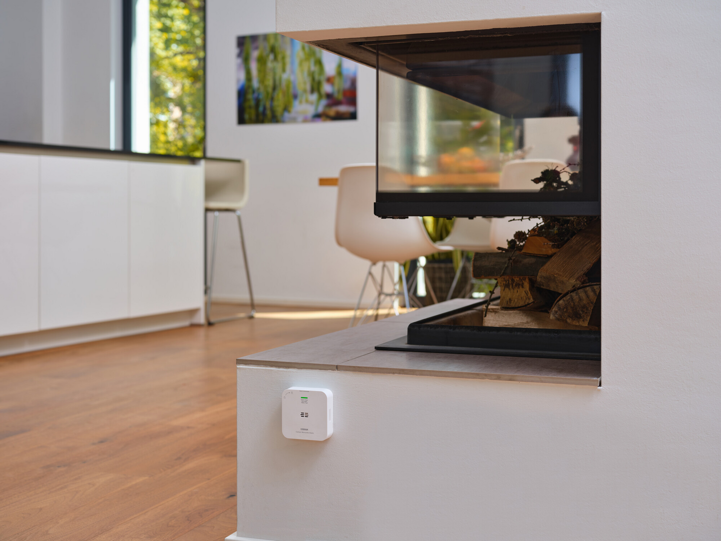 Häkäilmaisin OSRAM SMART+ WiFi CO Detector valkoinen