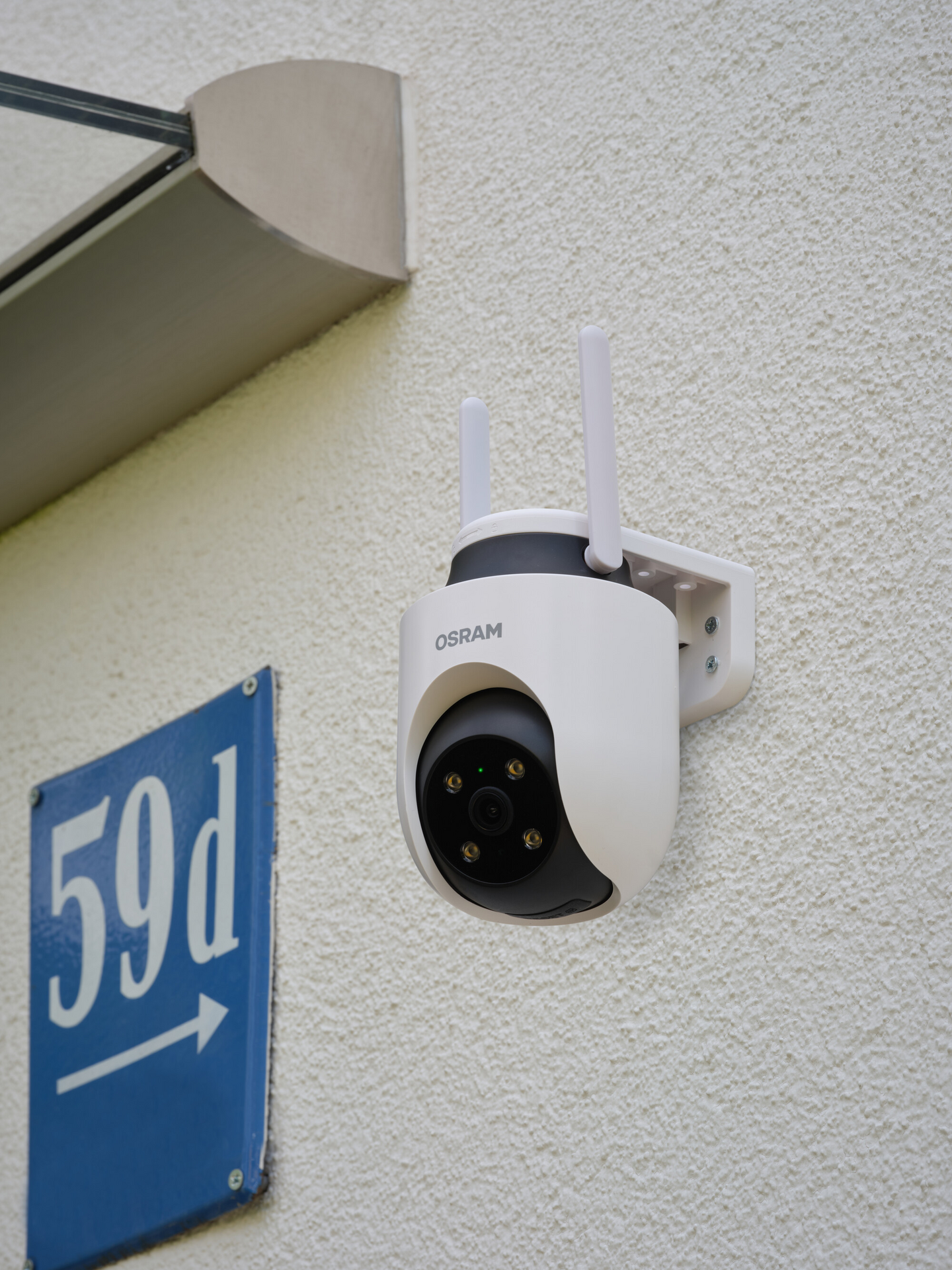 Älykamera OSRAM SMART+ WiFi Camera 360D valkoinen ulkokäyttöön