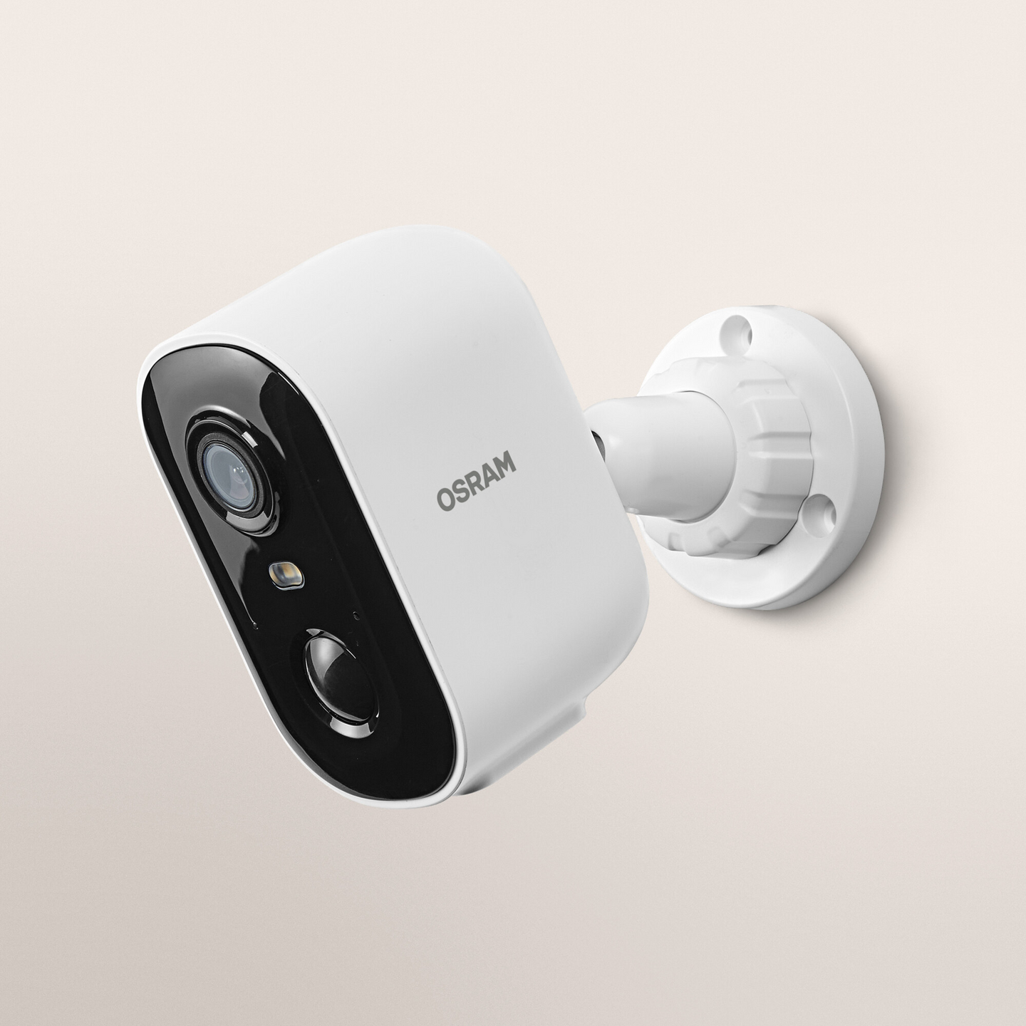 Älykamera OSRAM SMART+ WiFi Camera Solar Battery valkoinen ulkokäyttöön