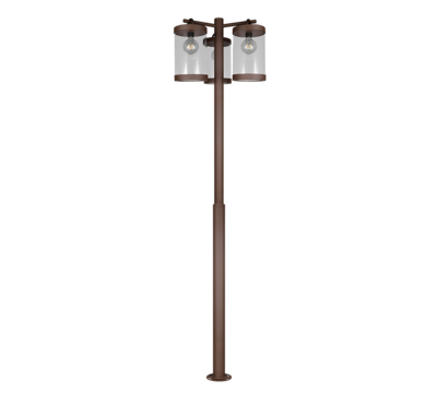 Ulkopylväsvalaisin Trio Sambesi 3XE27 28W 240cm rustiikki IP44