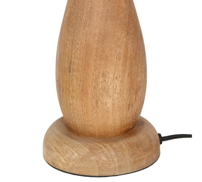 Pöytävalaisin Trio Toba 1XE27 10W puu