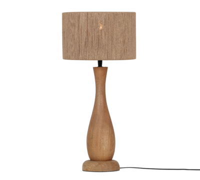 Pöytävalaisin Trio Toba 1XE27 10W puu