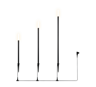 Maapiikkivalaisin Trio Stick 3X3,5W LED 3000K IP44