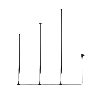 Maapiikkivalaisin Trio Scoop 3X1,5W LED 3000K IP44