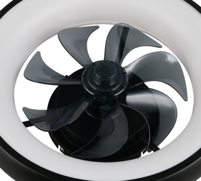 Tuuletinvalaisin Trio Muonio 20W LED 2700-6500K musta