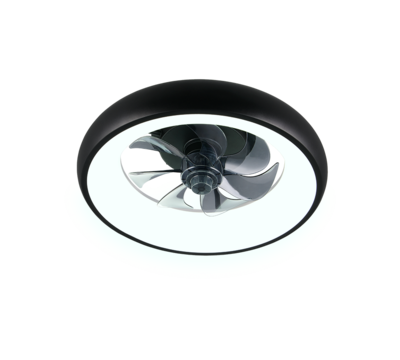Tuuletinvalaisin Trio Muonio 20W LED 2700-6500K musta