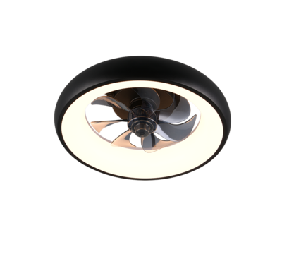 Tuuletinvalaisin Trio Muonio 20W LED 2700-6500K musta
