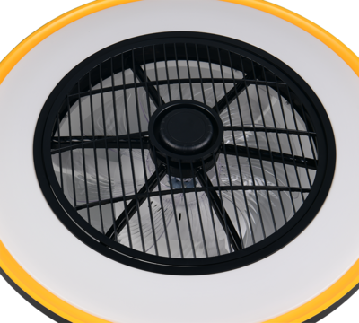 Tuuletinvalaisin Trio Varpula 28W LED 2700-6500K musta/kulta
