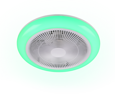 Tuuletinvalaisin Trio Holmsund 20W LED RGBW valkoinen