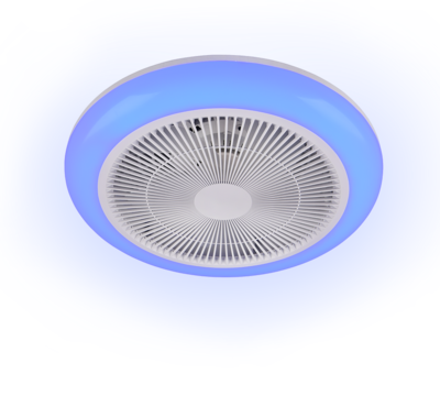 Tuuletinvalaisin Trio Holmsund 20W LED RGBW valkoinen