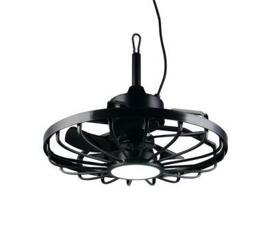 Tuuletinvalaisin Trio Oslo 20W LED 2700-6500K musta IP44