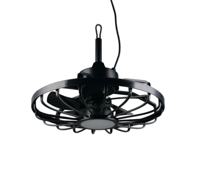 Tuuletinvalaisin Trio Oslo 20W LED 2700-6500K musta IP44