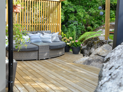 Terrassebord 28x120 Furu Cu Impregnert Kl1