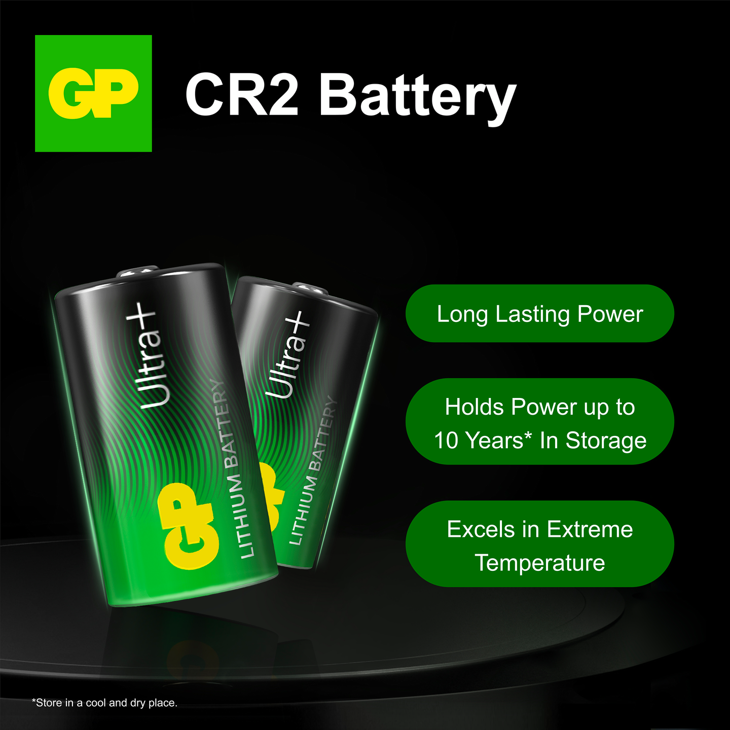 BATTERI ULTRA+ LITIUM CR2 1PK