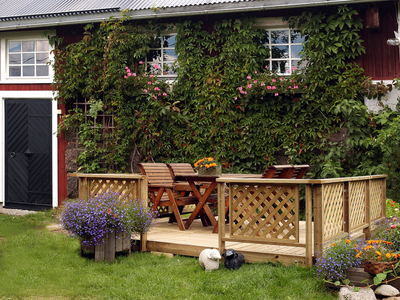 Sisäritilä Tammiston Puu aitakehykseen 740X565mm 980 mm kestopuu vihreä