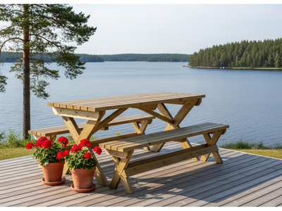 Penkki Tammiston Puu Veera 180x30cm vihreä kestopuu