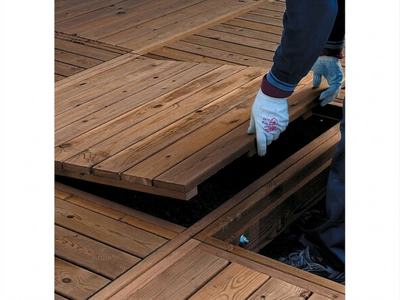 Terassilaatta Tammiston Puu T02R 900x900mm kestopuu ruskea