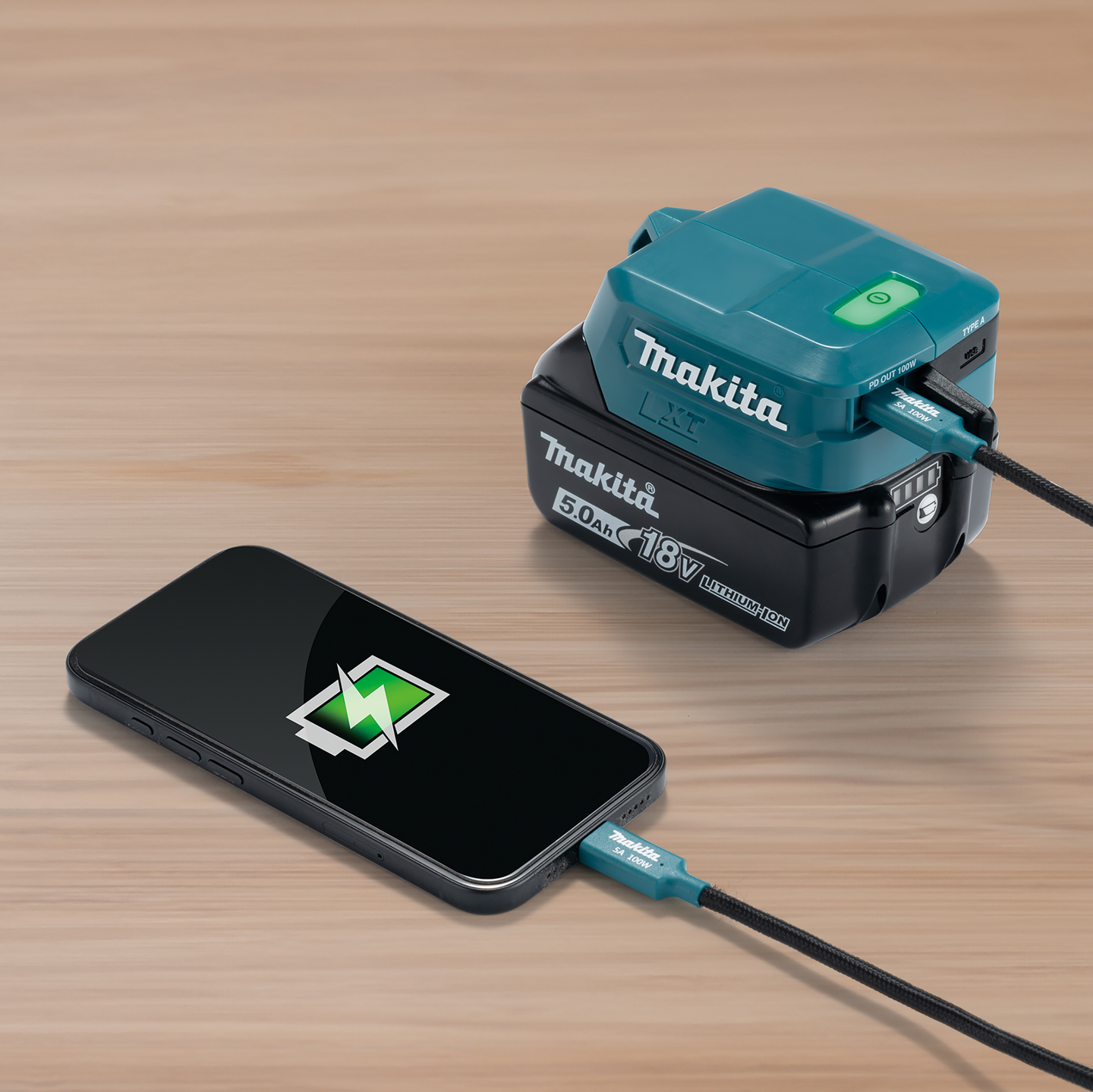 Akkuadapteri Makita ADP002G 40V XGT USB-C/USB-A