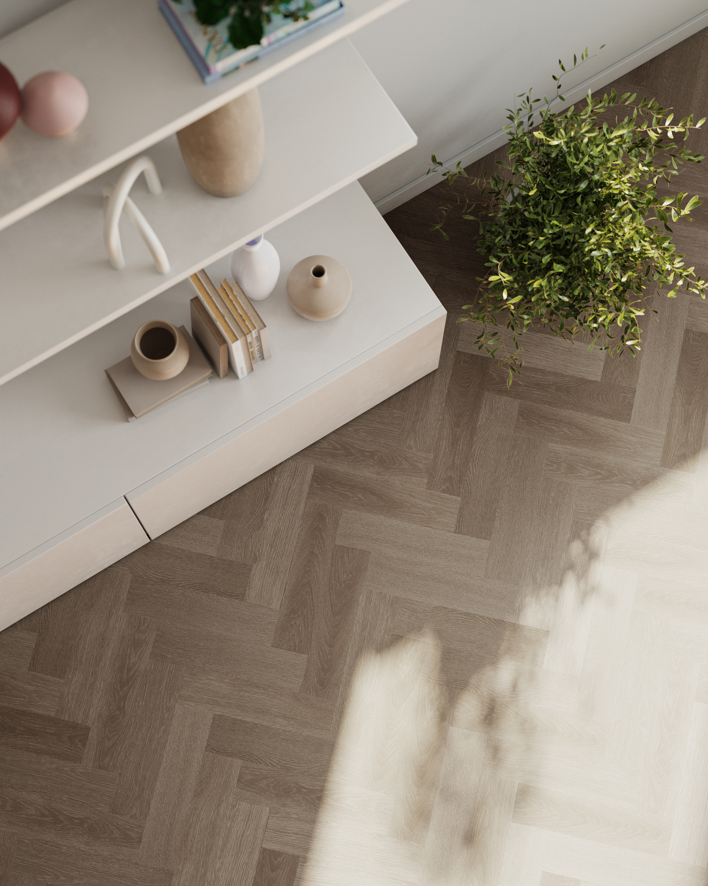 VINYL 4M ANCARES HERRINGBONE GREY