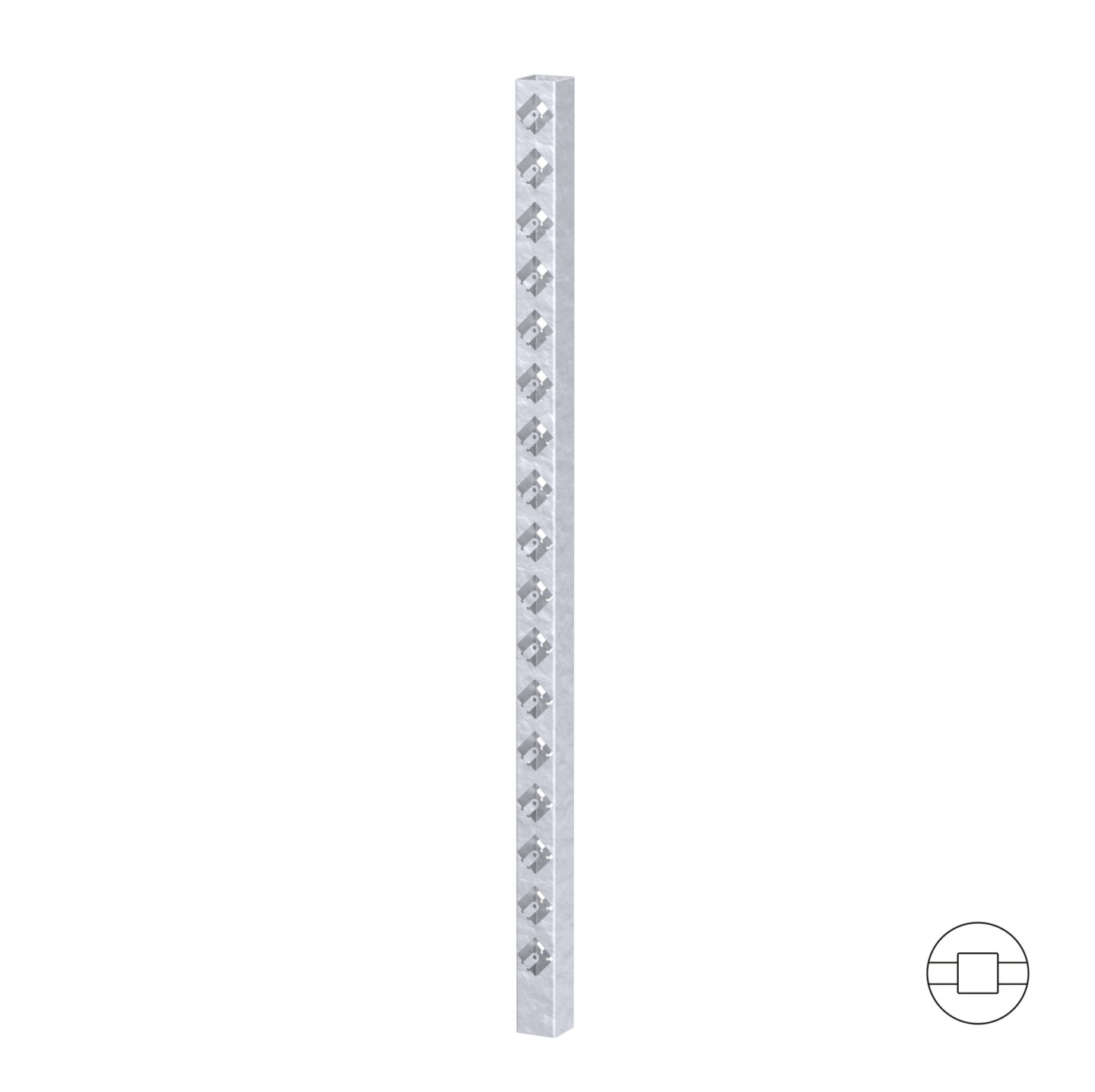 MIDTSTOLPE GALVANISERT 153 CM