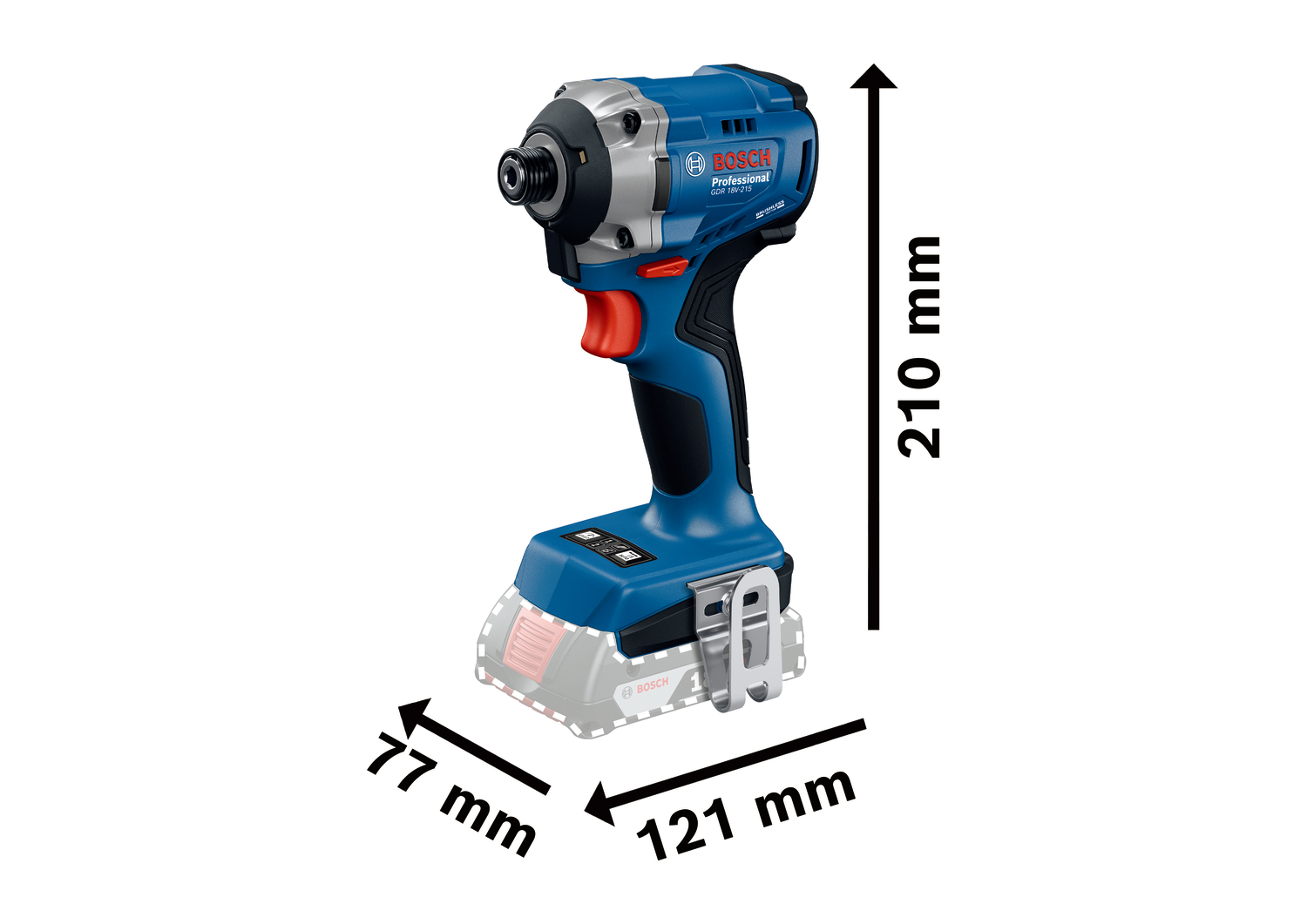 Akkukonesarja Bosch 18 V 2-osainen GSR/GDR 2x5,0Ah L-Boxx