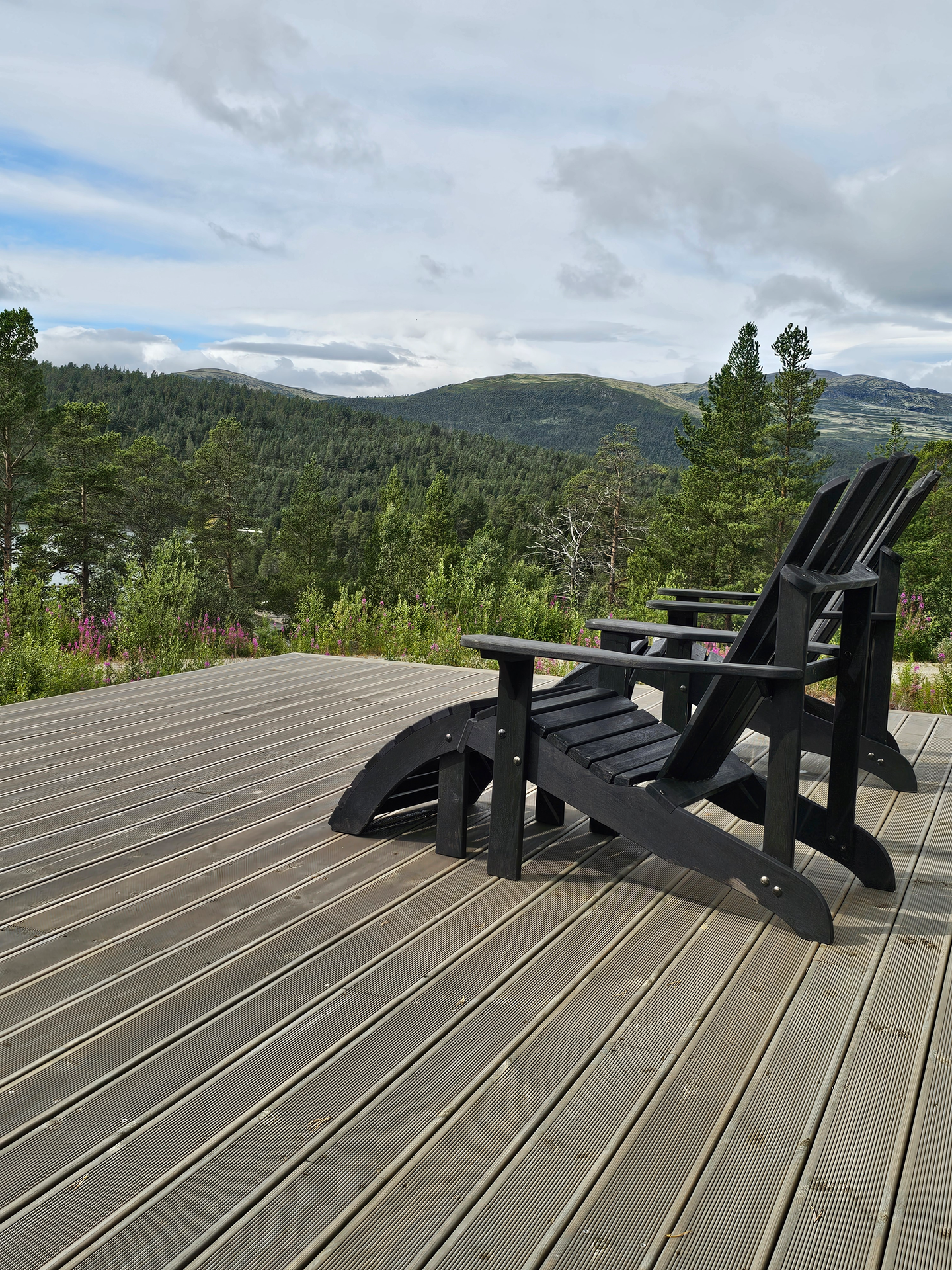 Terrassebord Duo 28x120 Furu Royalimpregnert Fjellgrå - Alvdal Royal