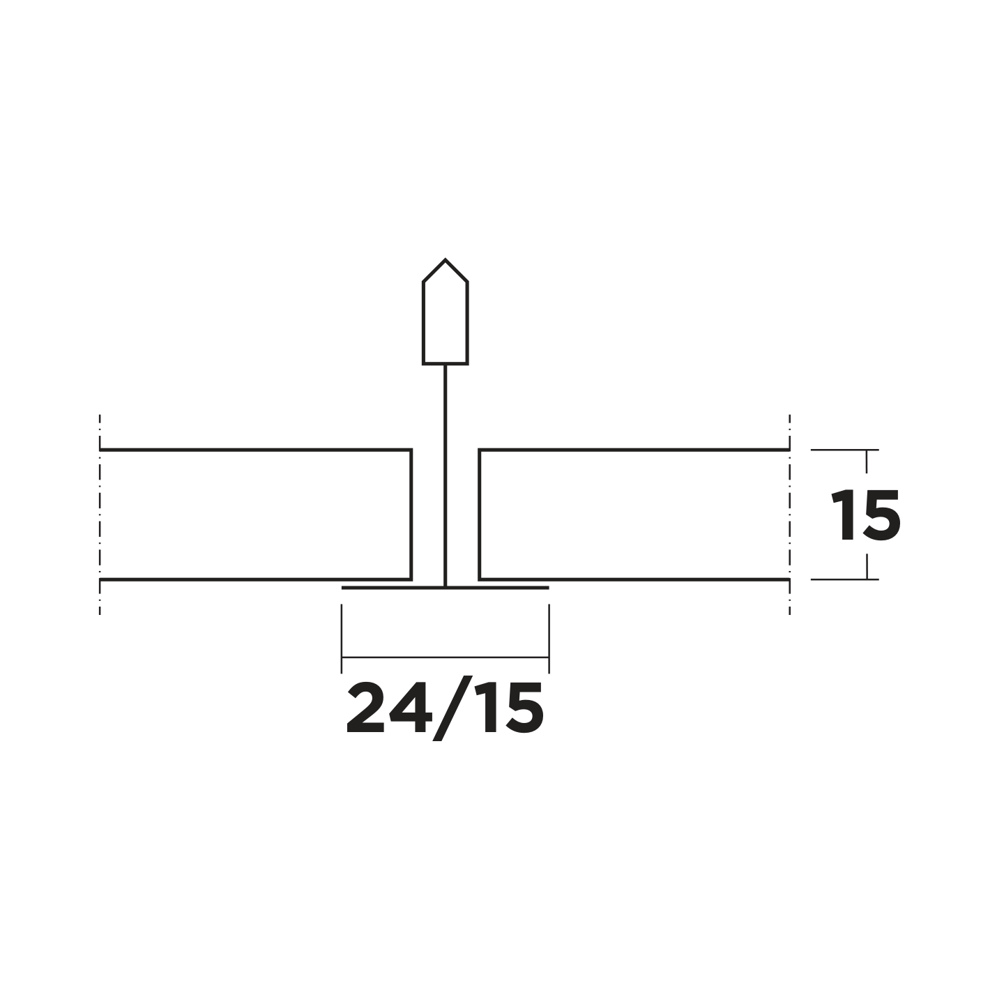 AKUSTIKTAK ECOPHON ADVANTAGE A T15/T24, NE 1200X600MM T=15MM 0,72M²