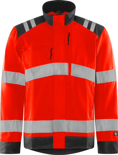 JACKA 4068 GPLU GREEN VARSEL KL 3 VARSELRÖD/SVART STL XL