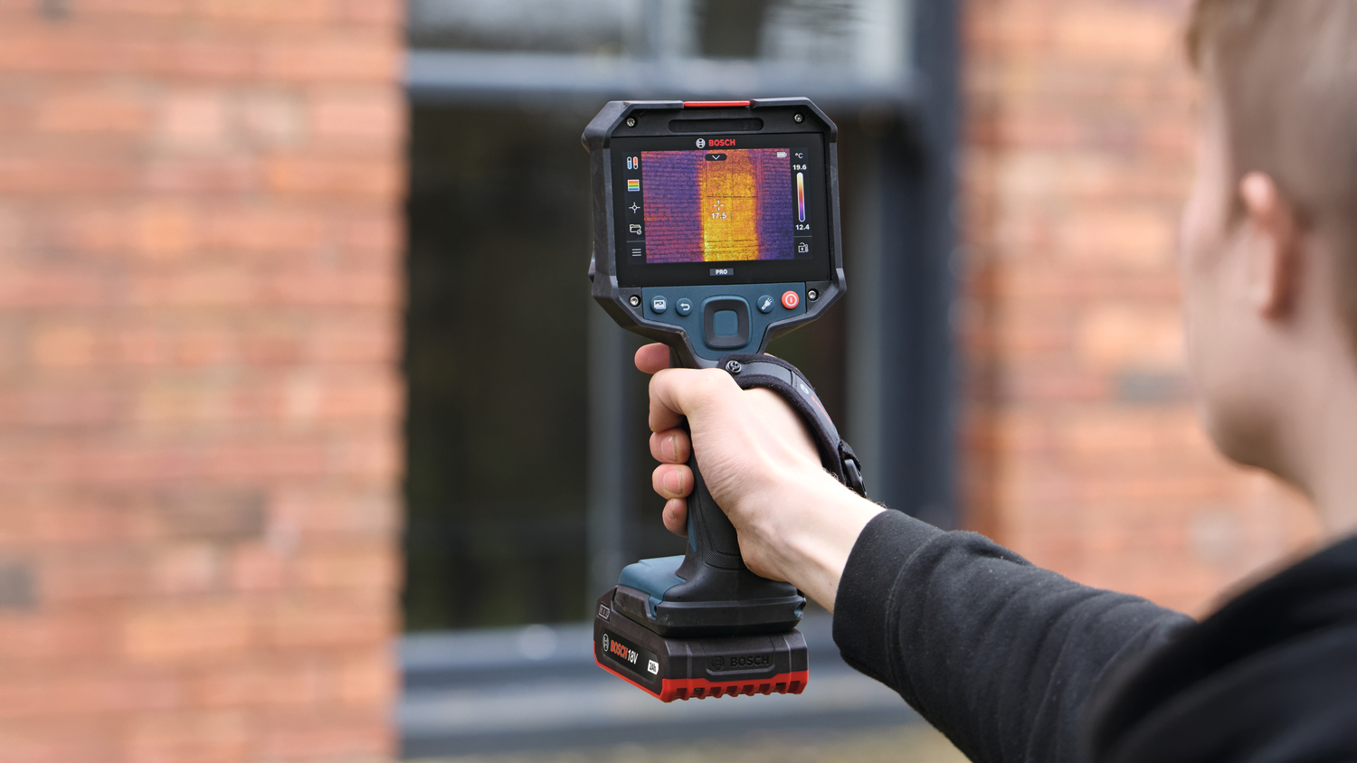 Lämpökamera Bosch PRO GTC18V-600-16C 1x2,0Ah L-Boxx