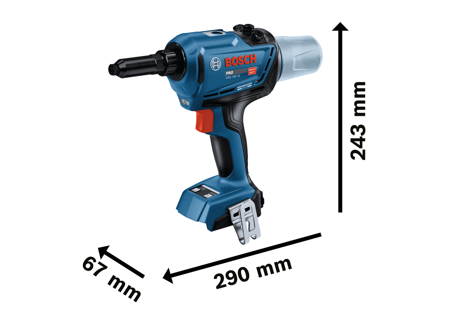 Akkuvetoniittikone Bosch PRO GRG18V-16 2x4,0Ah L-Boxx