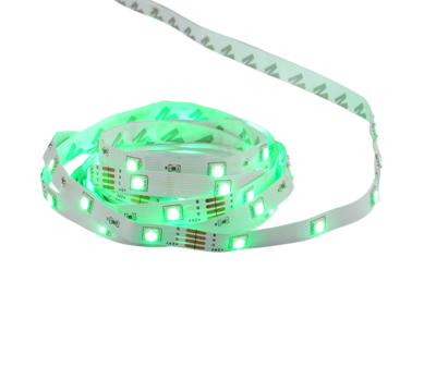 Led-valonauha TRIO RGB 5m 18W kaukosäätimellä IP20 valkoinen