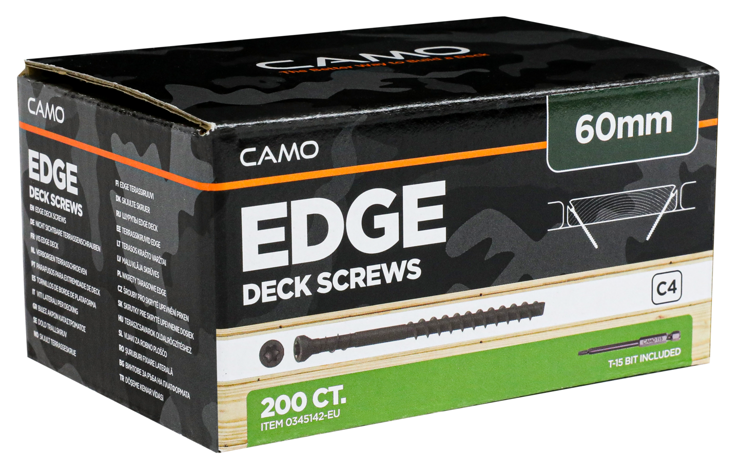 Terassiruuvi Camo 4,2x60 protech C4 200kpl