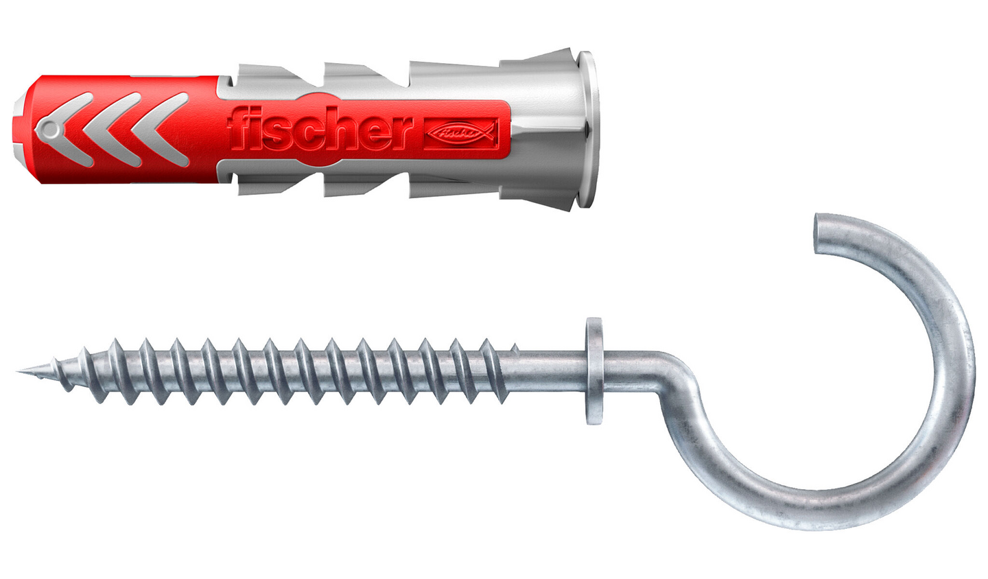 Nailontulppa Fischer Duopower 10x50mm RH K avokoukku 2kpl