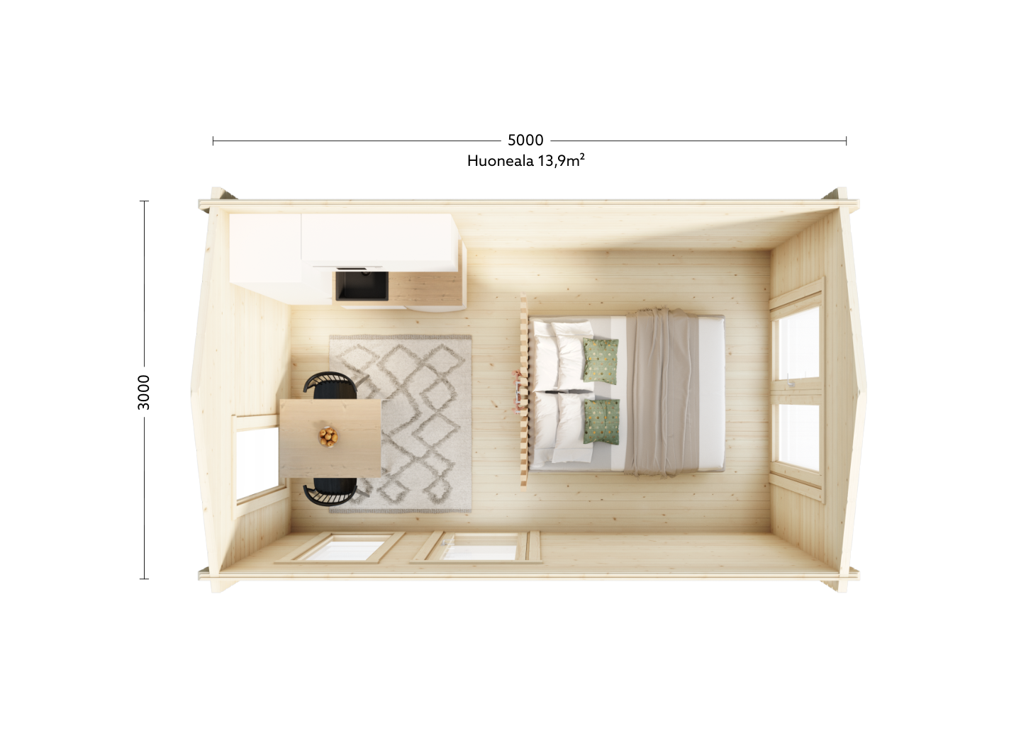 Vierasmaja Luoman Sieppo 15m²