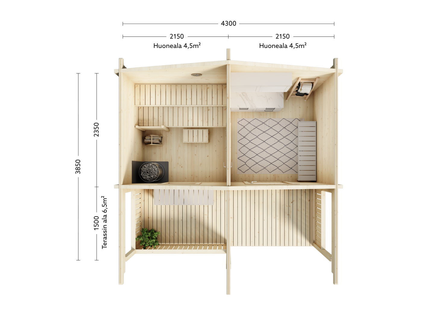 Pihasauna Luoman Uivelo