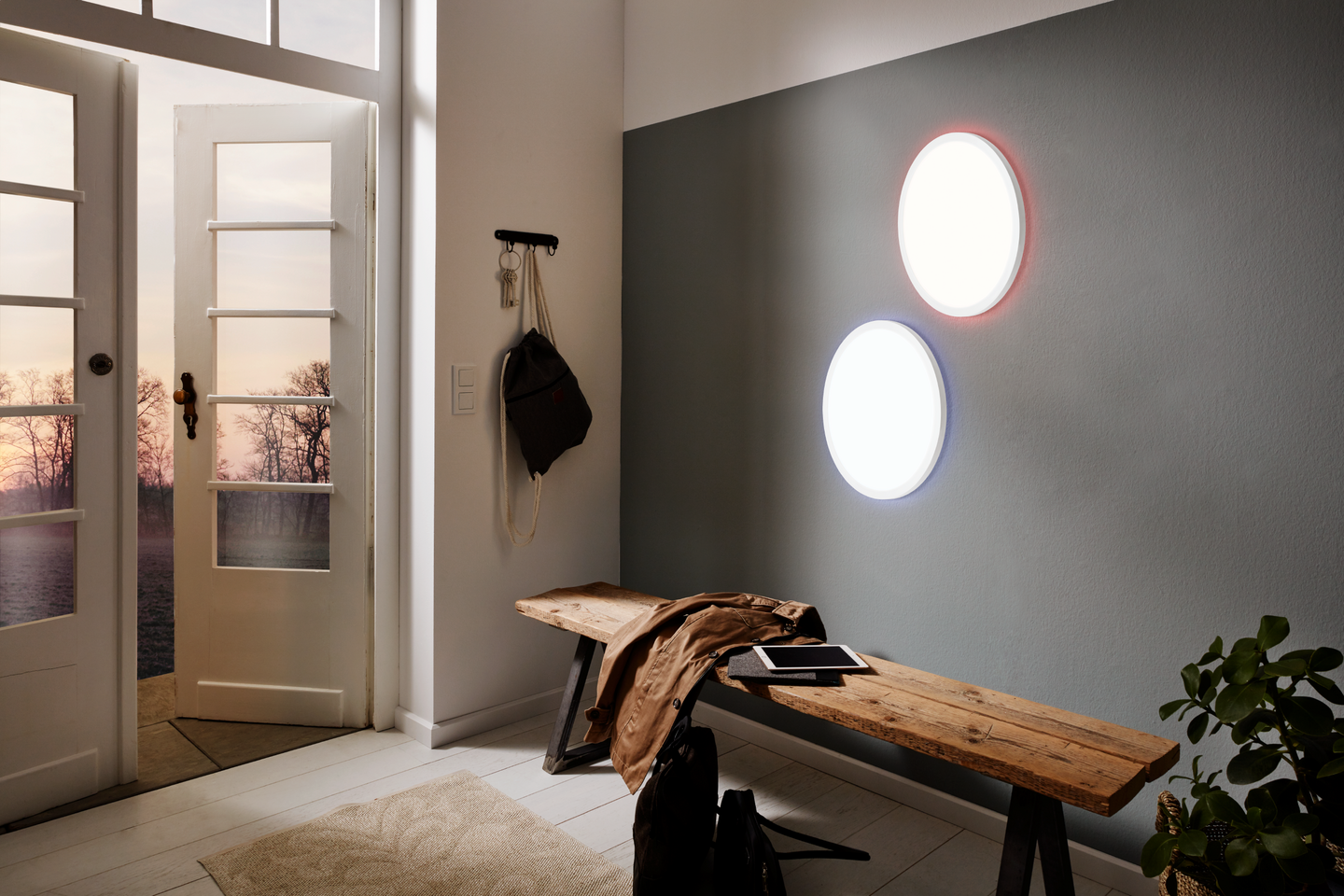 Led-paneeli EGLO connect.z ZigBee Rovito-Z led 42cm 16,5W valkoinen