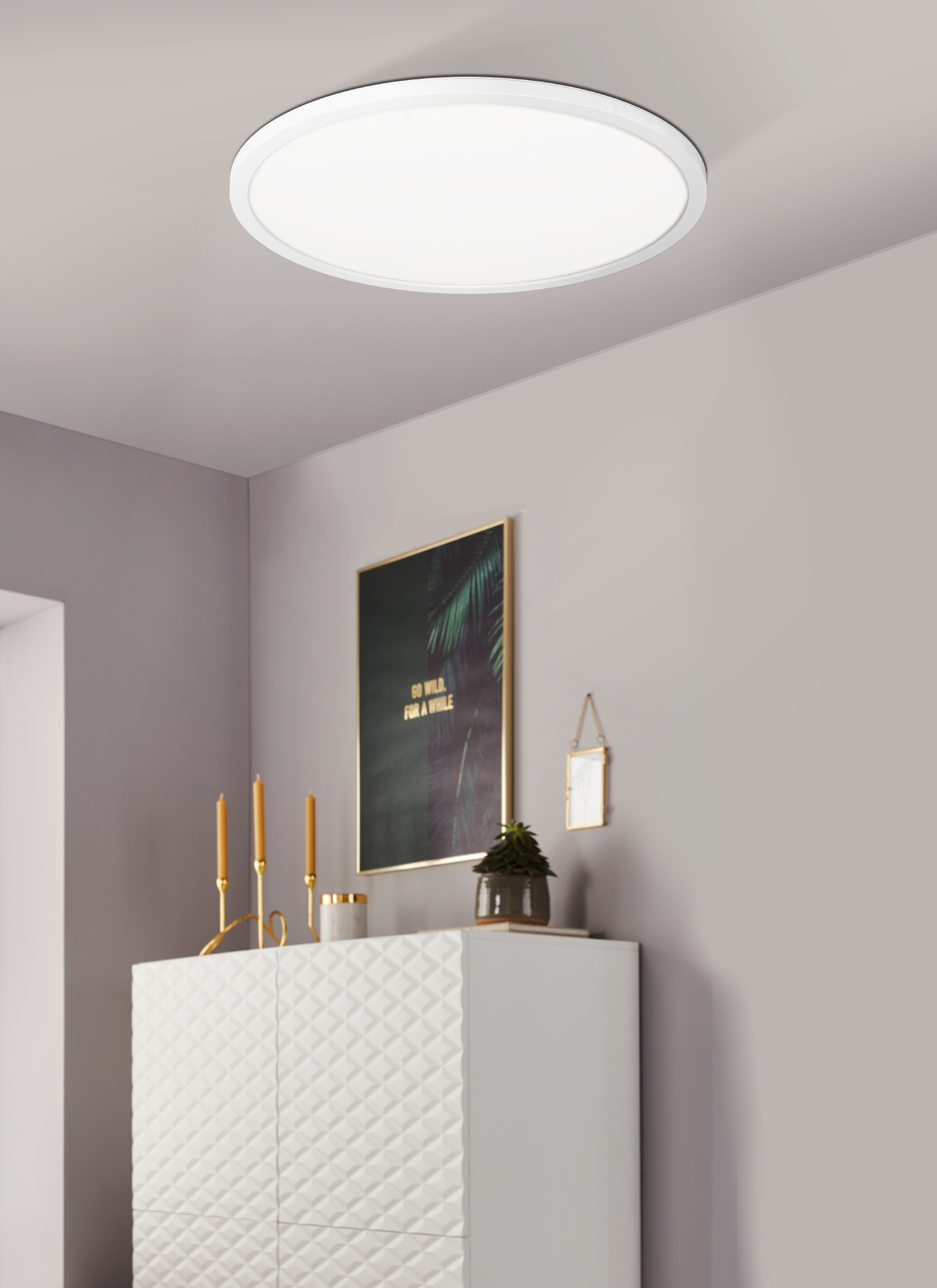 Led-paneeli EGLO connect.z ZigBee Rovito-Z led 42cm 16,5W valkoinen